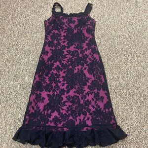 Vintage Girlfriends Mede In USA Women Lace Dress Size 0
